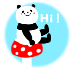 Lovely Fluffy Panda~English version sticker #12392186