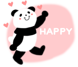 Lovely Fluffy Panda~English version sticker #12392190