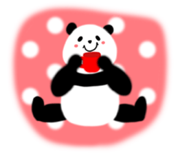 Lovely Fluffy Panda~English version sticker #12392192