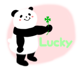 Lovely Fluffy Panda~English version sticker #12392198