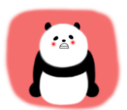 Lovely Fluffy Panda~English version sticker #12392203