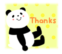 Lovely Fluffy Panda~English version sticker #12392209