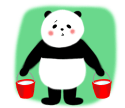 Lovely Fluffy Panda~English version sticker #12392215