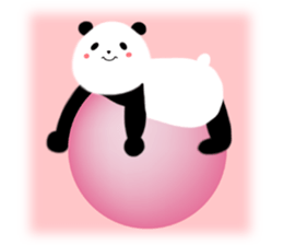 Lovely Fluffy Panda~English version sticker #12392218