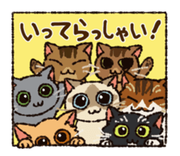 7 cats Sticker3 sticker #12392407