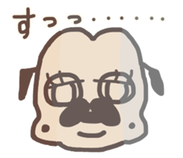 Pug and French bulldog no.2 sticker #12394374