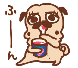 Pug and French bulldog no.2 sticker #12394375