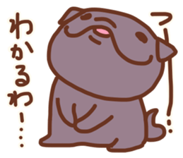 Pug and French bulldog no.2 sticker #12394384