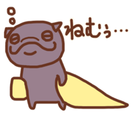 Pug and French bulldog no.2 sticker #12394389