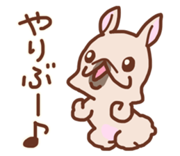 Pug and French bulldog no.2 sticker #12394399