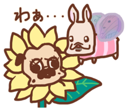 Pug and French bulldog no.2 sticker #12394402