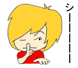 Blonde hair story 2 sticker #12394638