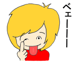 Blonde hair story 2 sticker #12394644