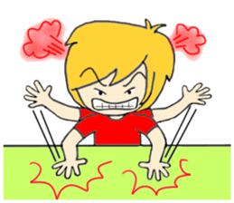 Blonde hair story 2 sticker #12394655