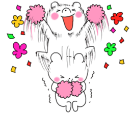 High tension bear!!2!! sticker #12394705