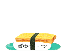 Revolving sushi by moving and dancing sticker #12395056