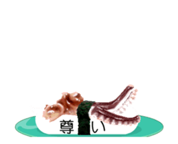 Revolving sushi by moving and dancing sticker #12395061