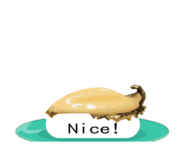 Revolving sushi by moving and dancing sticker #12395064