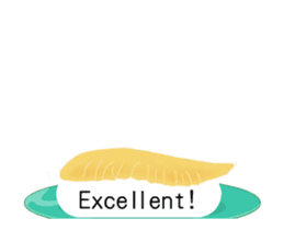 Revolving sushi by moving and dancing sticker #12395072