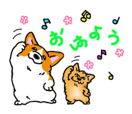 Corgi and Yorkshire Terrier sticker #12395320