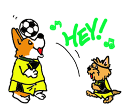 Corgi and Yorkshire Terrier sticker #12395339