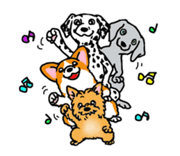 Corgi and Yorkshire Terrier sticker #12395357