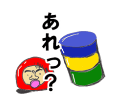 Daruma Otoshi is japanese toy sticker #12396122