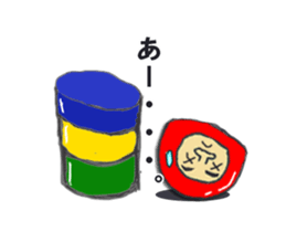 Daruma Otoshi is japanese toy sticker #12396125