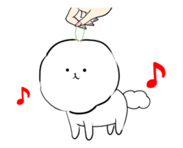 A fluffy dog animation sticker #12396142