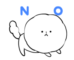 A fluffy dog animation sticker #12396151