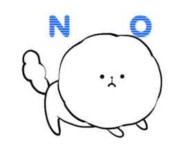 A fluffy dog animation sticker #12396151