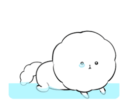 A fluffy dog animation sticker #12396162