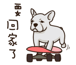 cute girl and dog 3 sticker #12396269