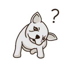 cute girl and dog 3 sticker #12396276