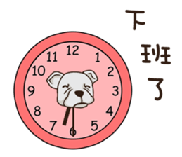 cute girl and dog 3 sticker #12396292