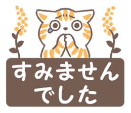 Cat on the box sticker #12396361