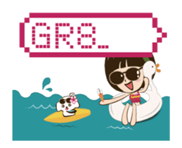 Super Beauty QQ idol Happy Reply! ^_^ sticker #12397086