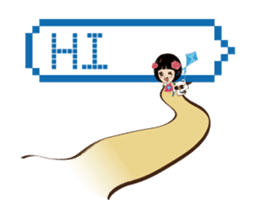 Super Beauty QQ idol Happy Reply! ^_^ sticker #12397088