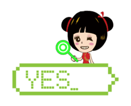 Super Beauty QQ idol Happy Reply! ^_^ sticker #12397090