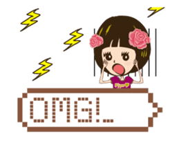 Super Beauty QQ idol Happy Reply! ^_^ sticker #12397095