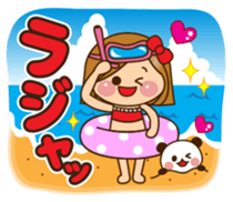 The cute girl 6 who often uses it sticker #12397110