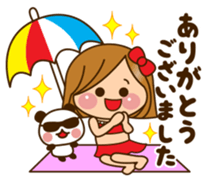 The cute girl 6 who often uses it sticker #12397117