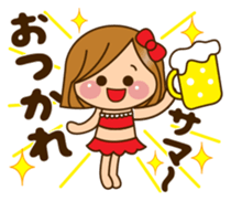The cute girl 6 who often uses it sticker #12397118