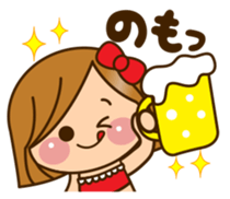 The cute girl 6 who often uses it sticker #12397119