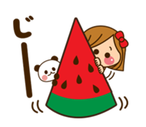 The cute girl 6 who often uses it sticker #12397124