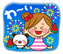 The cute girl 6 who often uses it sticker #12397125