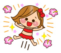 The cute girl 6 who often uses it sticker #12397127
