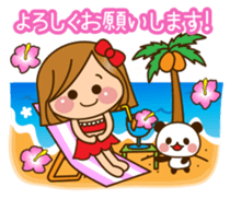 The cute girl 6 who often uses it sticker #12397128