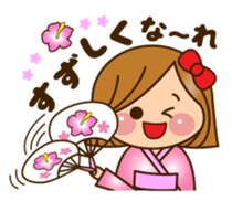 The cute girl 6 who often uses it sticker #12397133