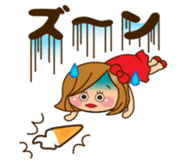 The cute girl 6 who often uses it sticker #12397147